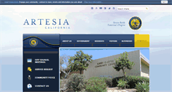 Desktop Screenshot of cityofartesia.us